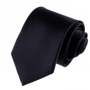 krawat czarny